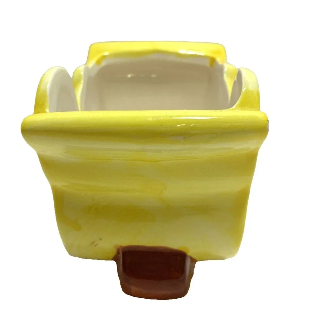 VTG Yellow Duck Wheelbarrow Planter (no drainage hole)